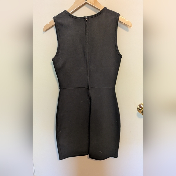 NWT Windsor Black Mini Dress - Neckline Cutouts - Size Large - Picture 4 of 5